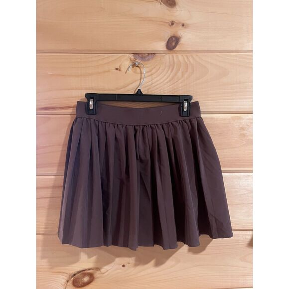 Purple Pleated Mini Skort - Picture 1 of 4